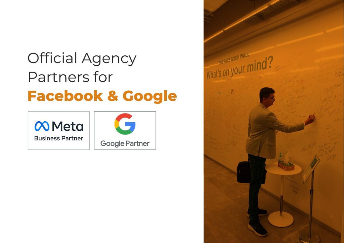 Meta Business Partner and Google Partner badges
