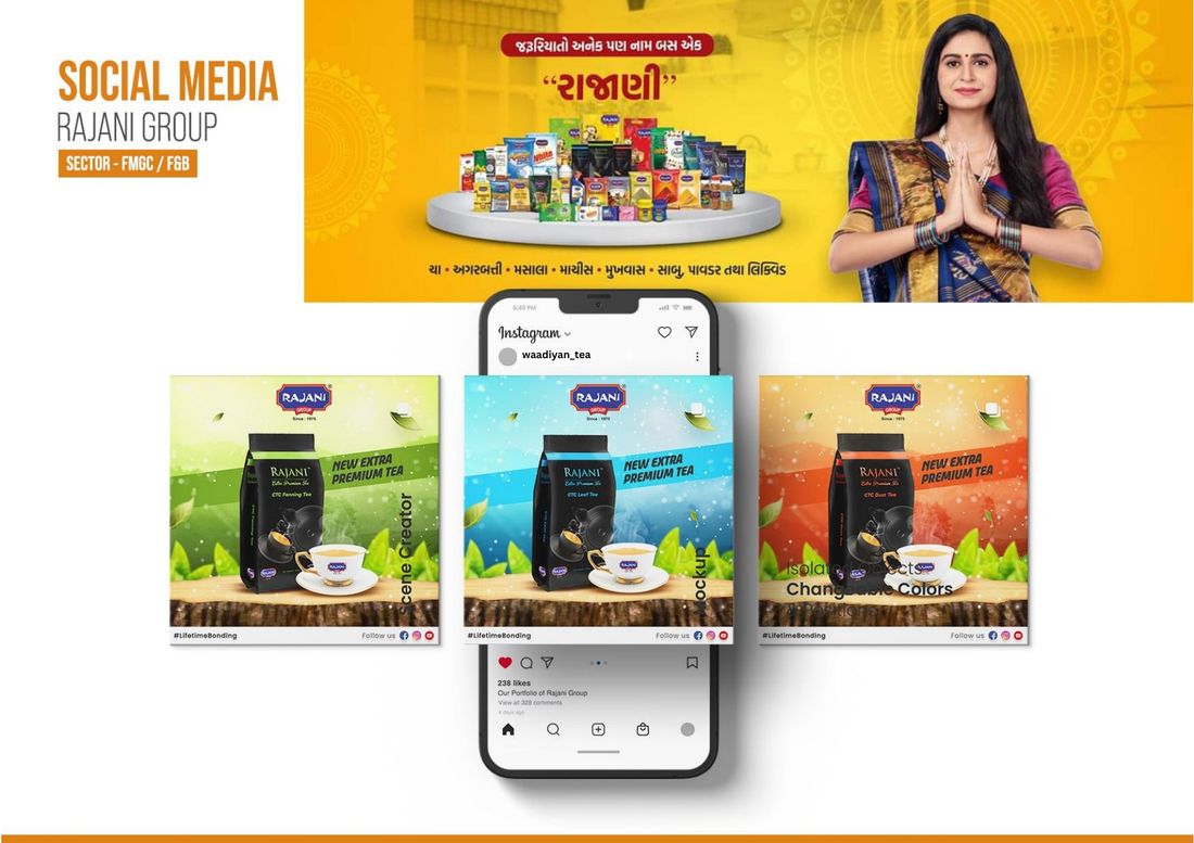 Rajani Group social media portfolio