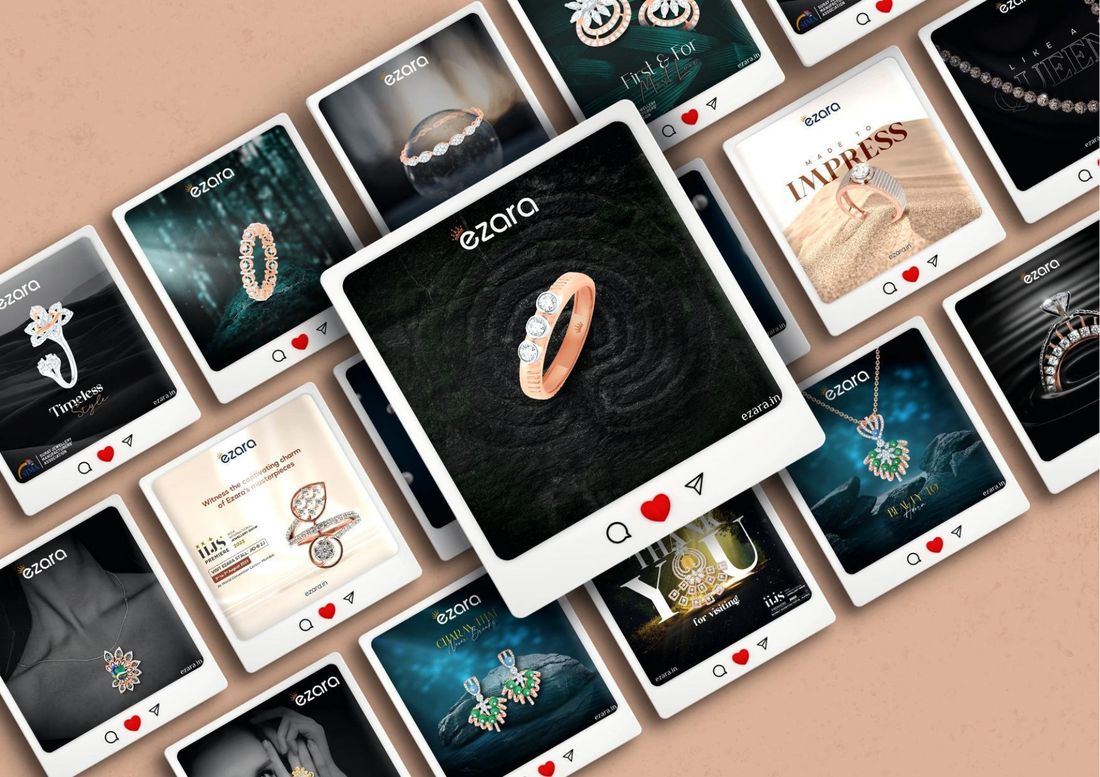 Ezara Jewels social media portfolio